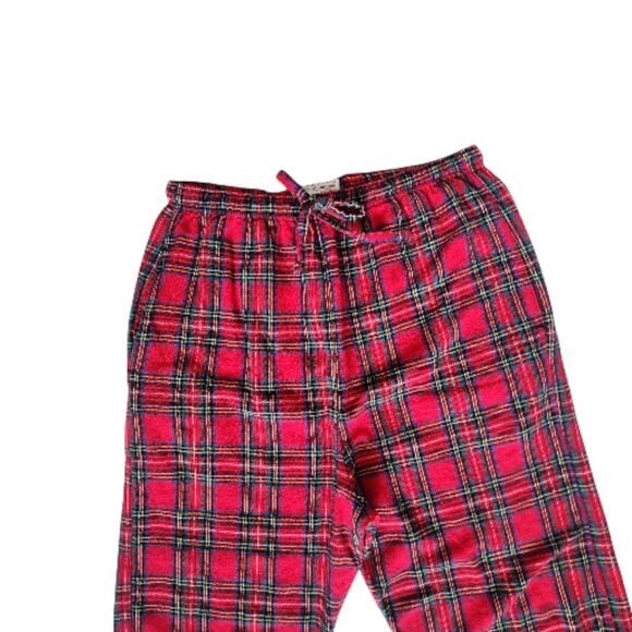 VTG Norm Thompson Flannel PJ Pants-M-90s Grunge-Cabincore Plaid-USA-Loungewear - Picture 3 of 8